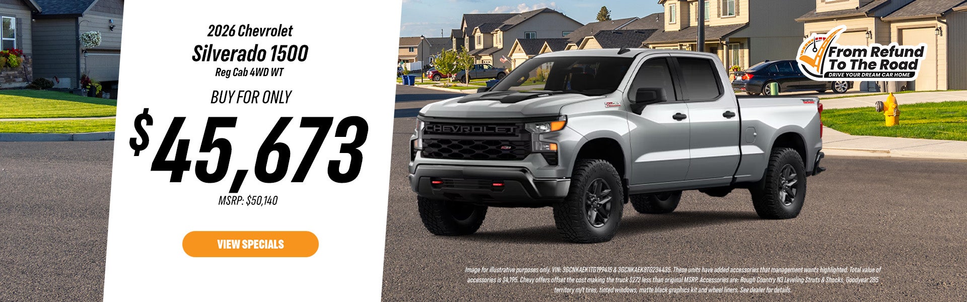 2026 Chevrolet Silverado 1500 Reg Cab 4WD WT Offer